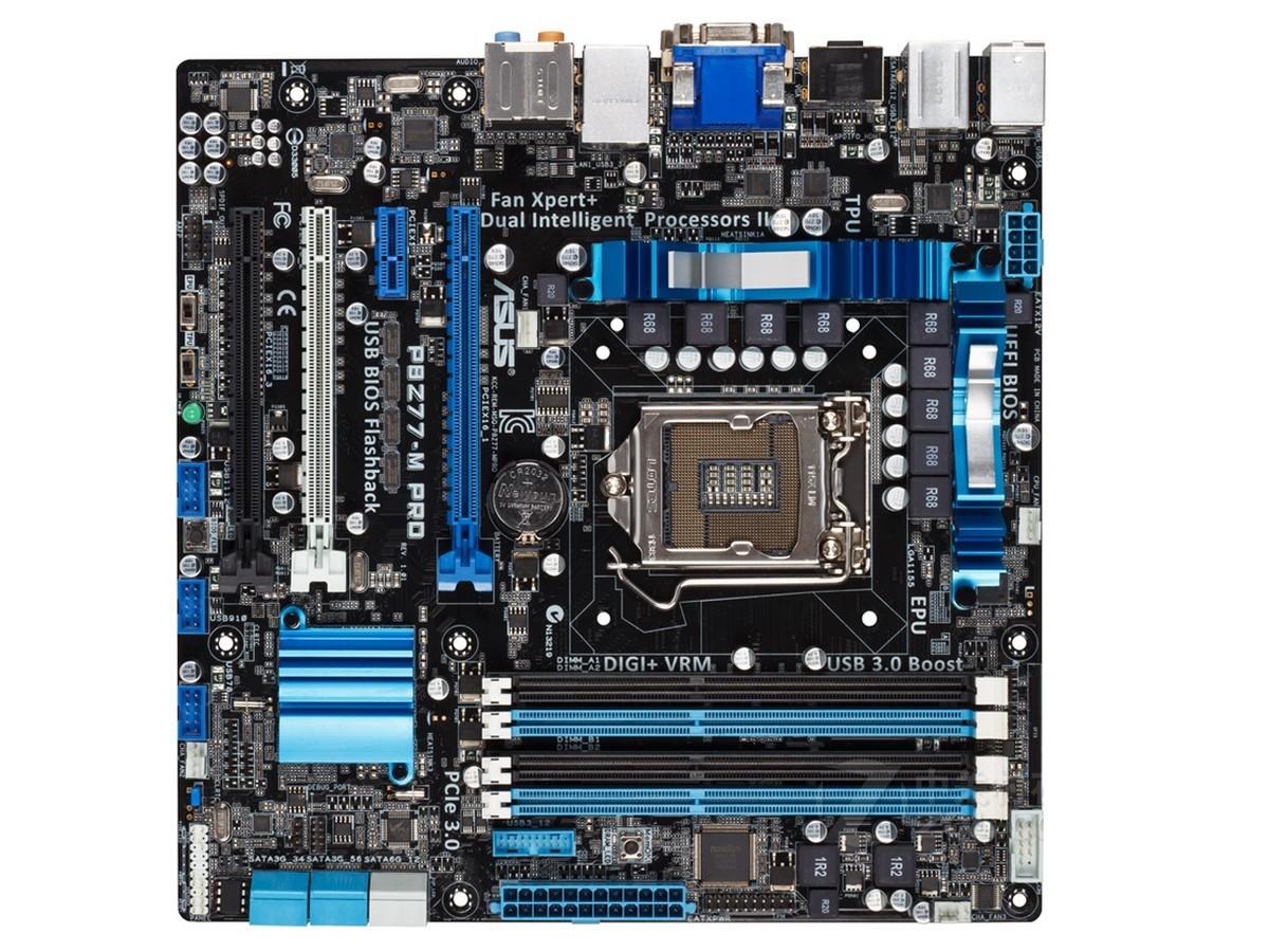 For ASUS P8Z77-M PRO motherboard Z77 LGA1155 32G DVI+VGA+HDMI uATX Tested oK