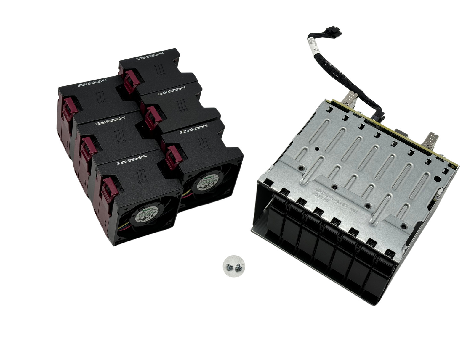 HPe 719067-B21 HPe DL380 G9 1ST Bay Hard Drive Cage/Backplane Kit 6 x FanS