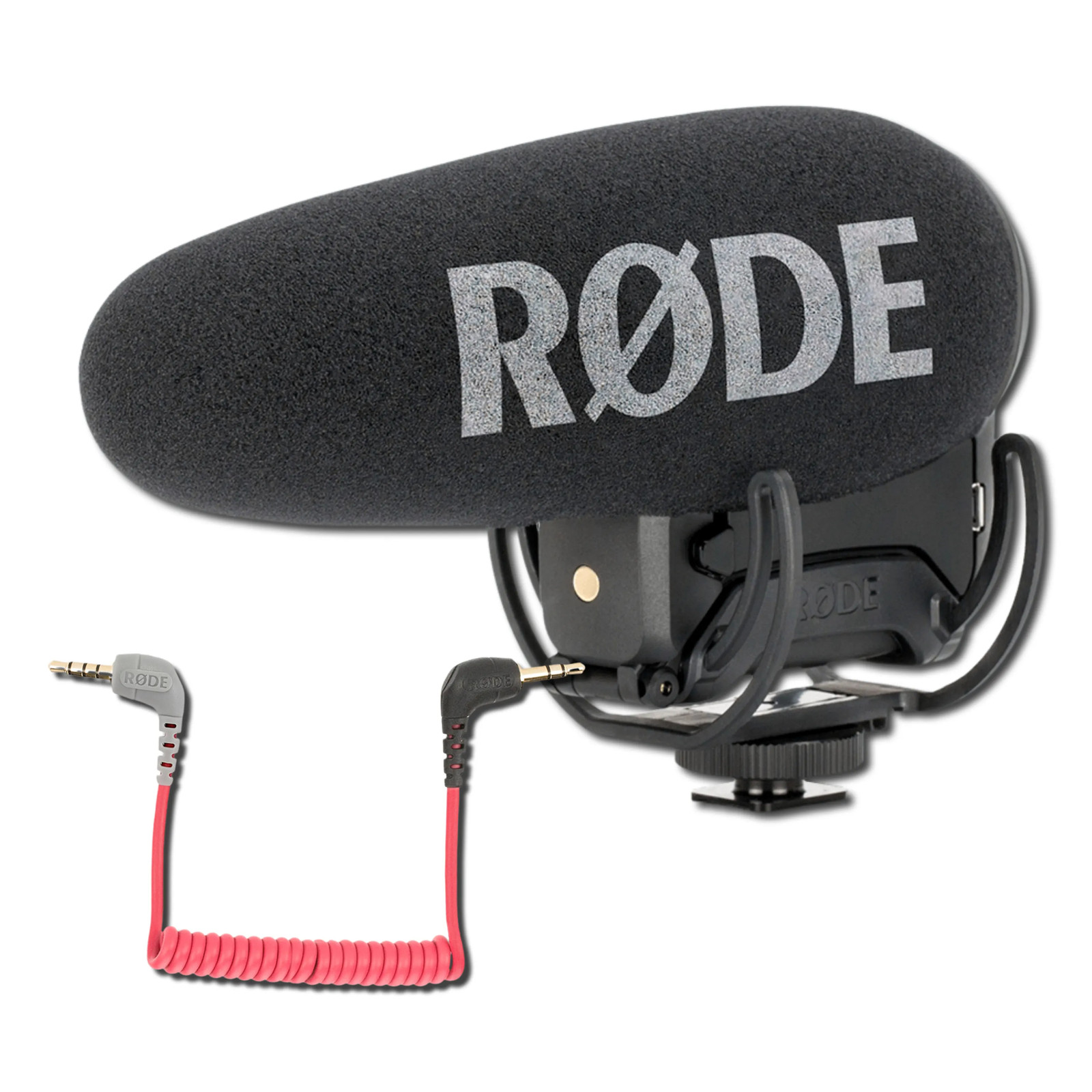 Rode VideoMic Pro+ Shotgun Mic w/ SC7 Coiled Patch Cable