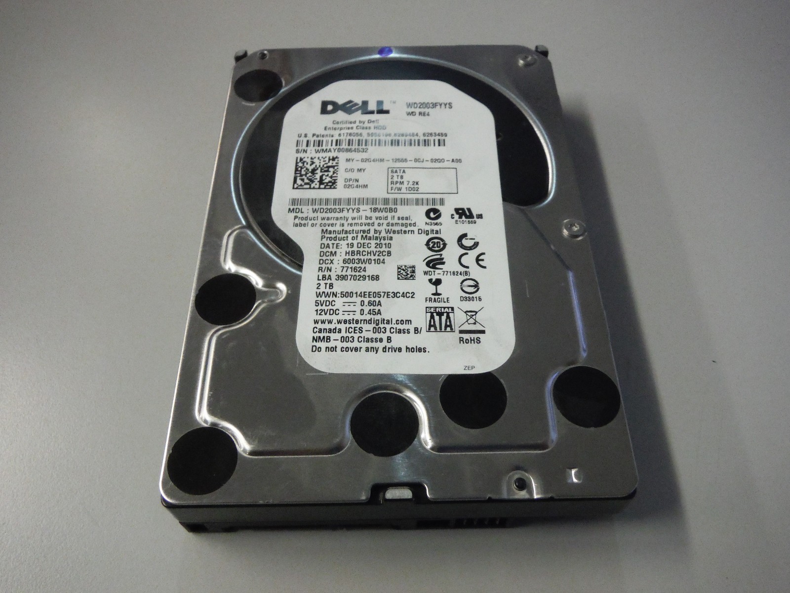 WD2003FYYS Western Digital RE4 2TB 7200RPM Hard Drive 3.5   TESTED 100% HEALTH