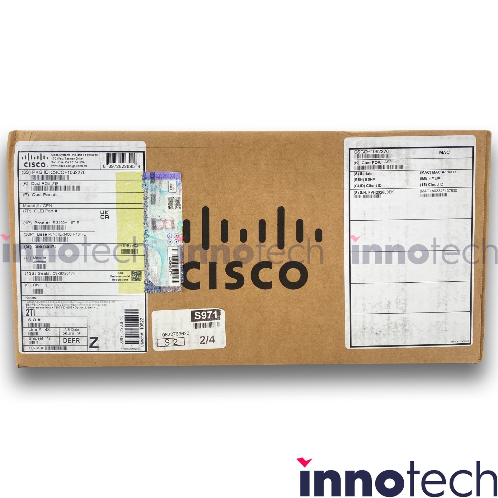 Cisco IE-3400H-16T-E Catalyst IE3400 Heavy Duty 16 x GE M12 interfaces New