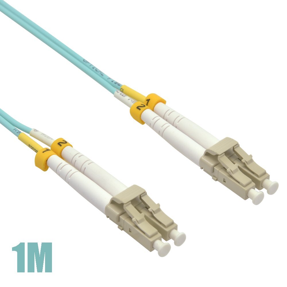 0.5-20m LC/UPC to LC/UPC Fiber Optic OM4 MultiMode Duplex 50/125 Lot Patch Cable