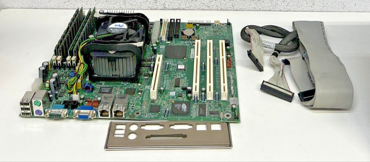 INTEL SE7210TP1-E, Server Board+CPU: Intel Pentium 4  3.20GHz, 3GB RAM+Fan+Cable
