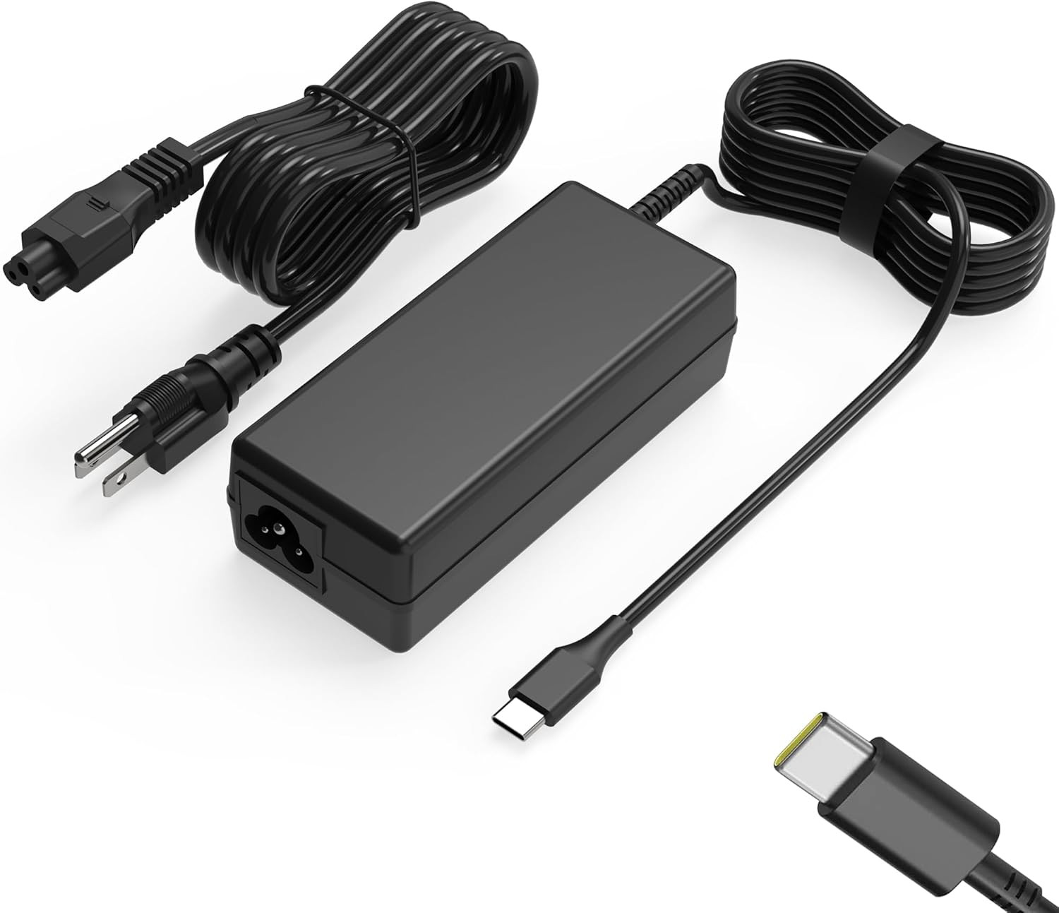 Cargador universal USB-C de 65 W y 45 W Cable de alimentación tipo C.