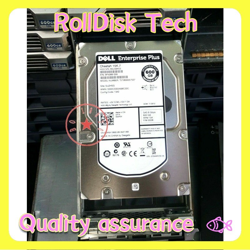 New 02R3X Dell EqualLogic 600GB 15K 6G LFF SAS HDD ST3600057SS 002R3X