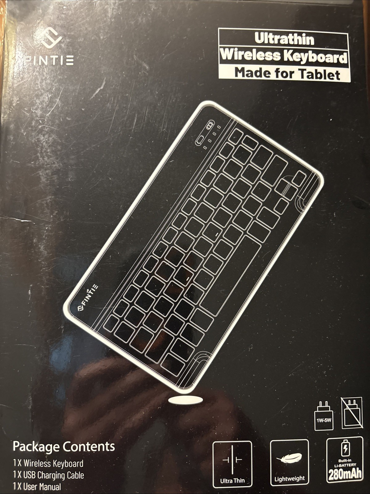 New In Box Finite Ultra Thin Wireless Keyboard