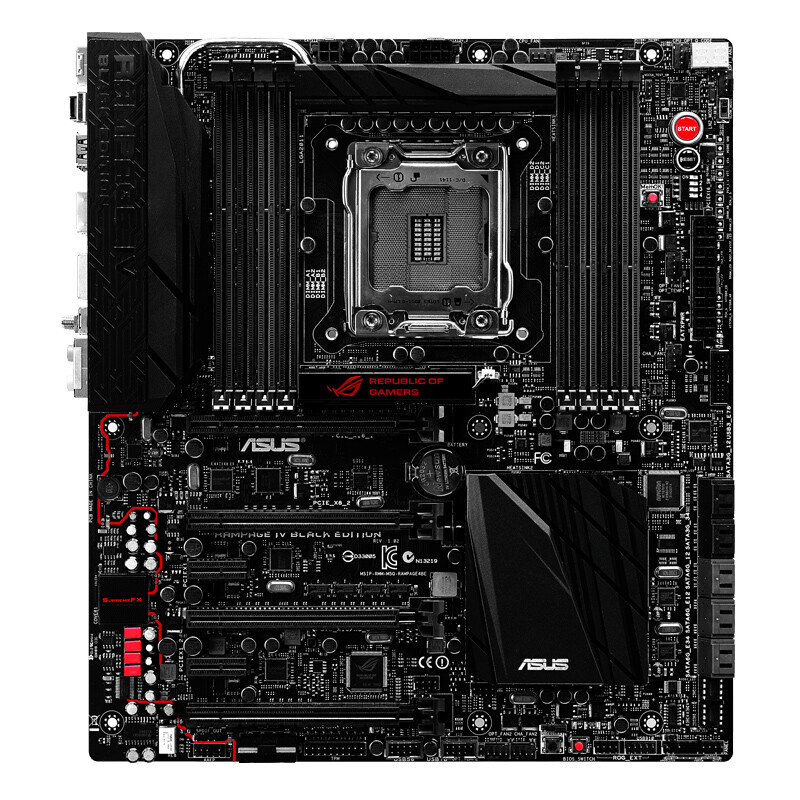 For ASUS Rampage IV Black Edition Motherboard LGA2011 DDR3 E-ATX Mainboard