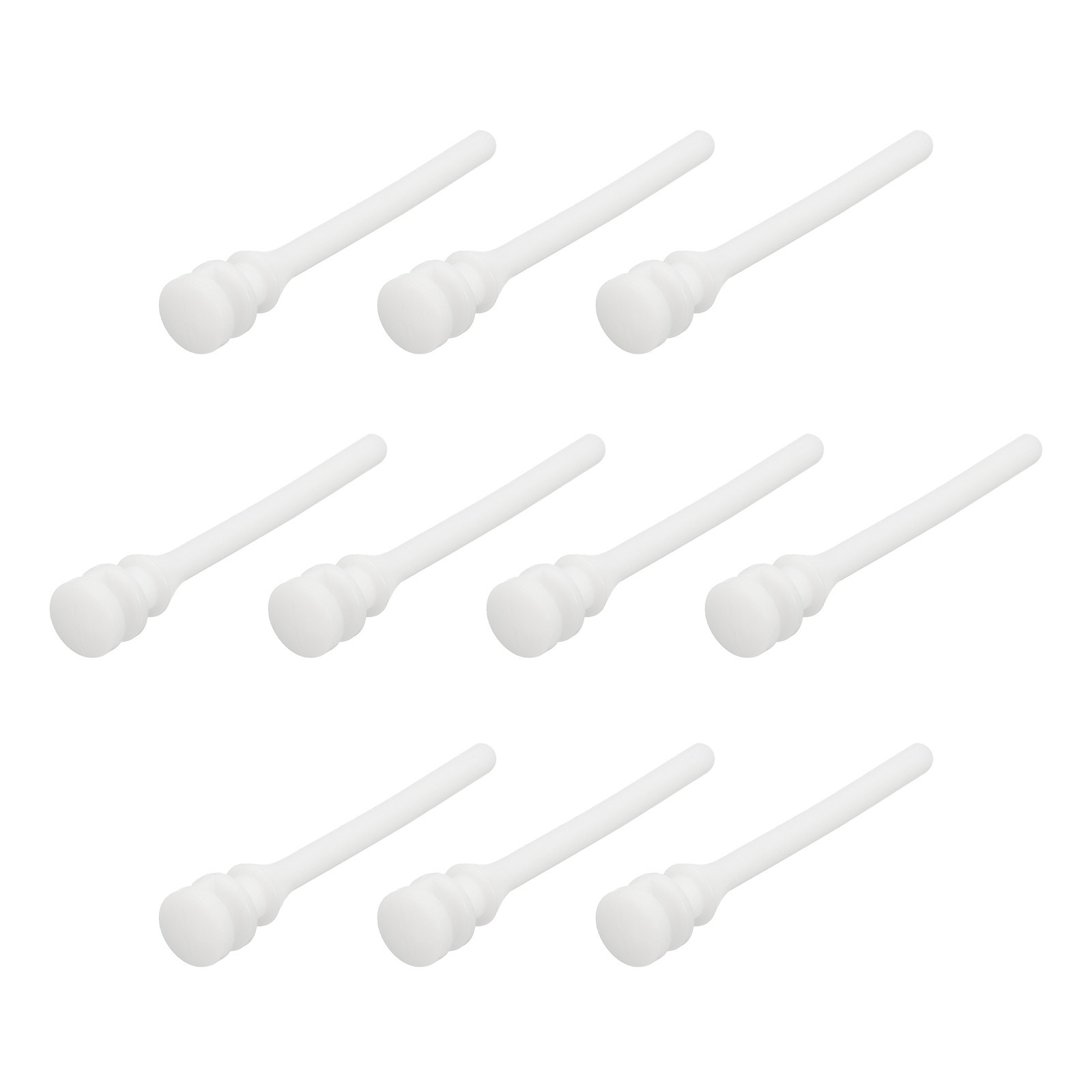 30PCS Fan Shock Absorbing Rubber Nail, Silicone Rubber Cooler for PC, White
