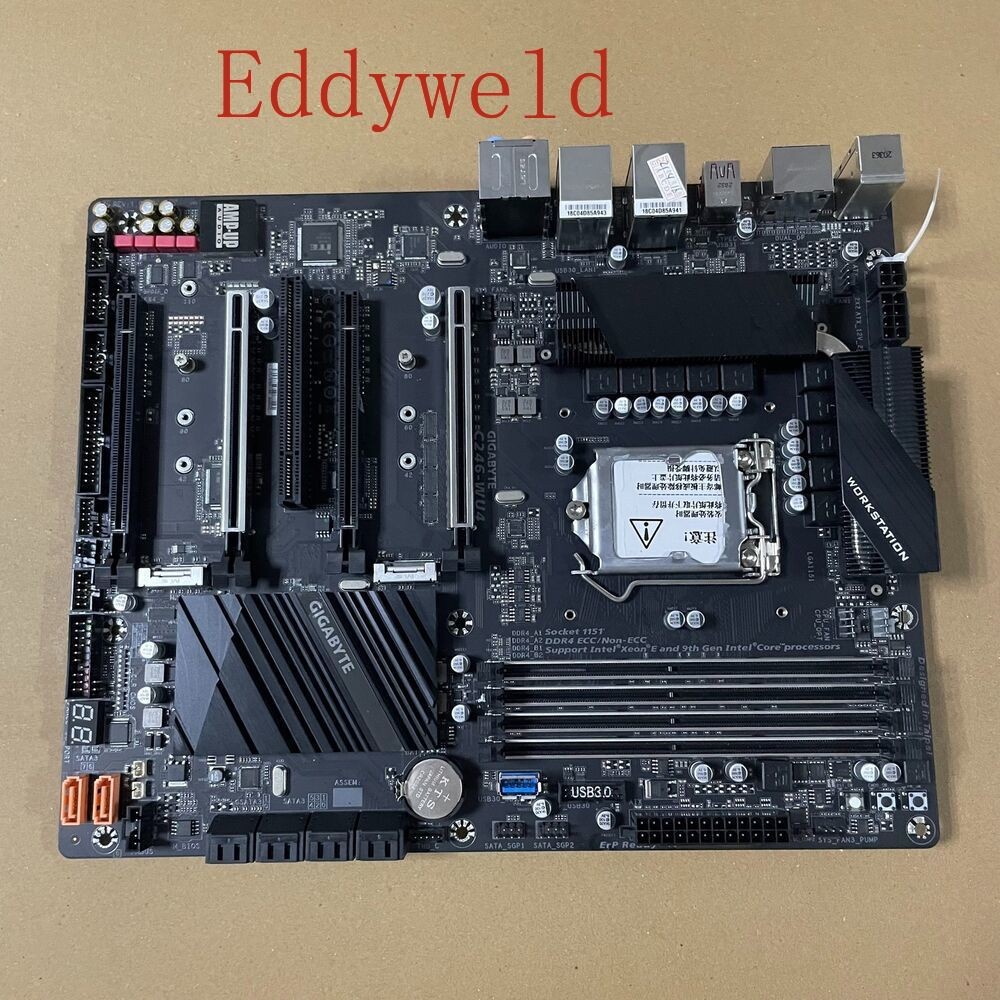 FOR GIGABYTE C246-WU4 LGA1151 DDR4*4 128GB ATX Motherboard Test OK