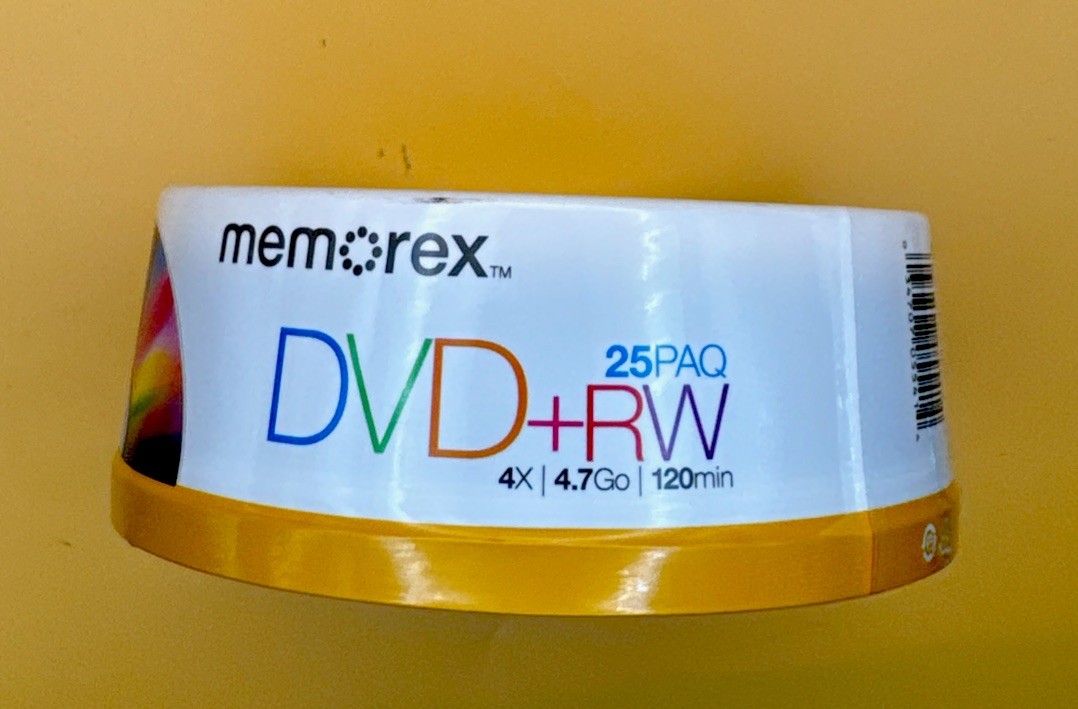 Memorex DVD+RW 25 Pack Paq 4X / 4.7GB / 120 Min Rewritable Disc NEW SEALED