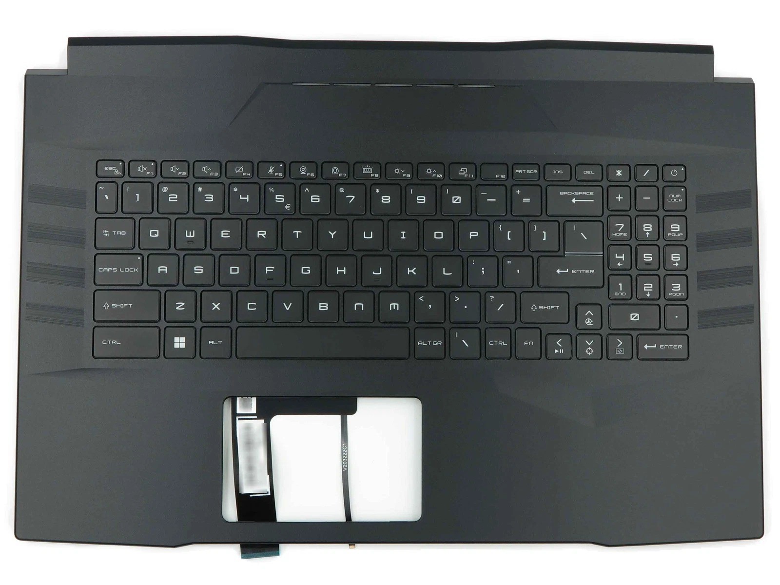 New Palmrest For MSI Pulse GL76 11UDK 11SCK MS-17L1 Keyboard W/ Backlit Black US