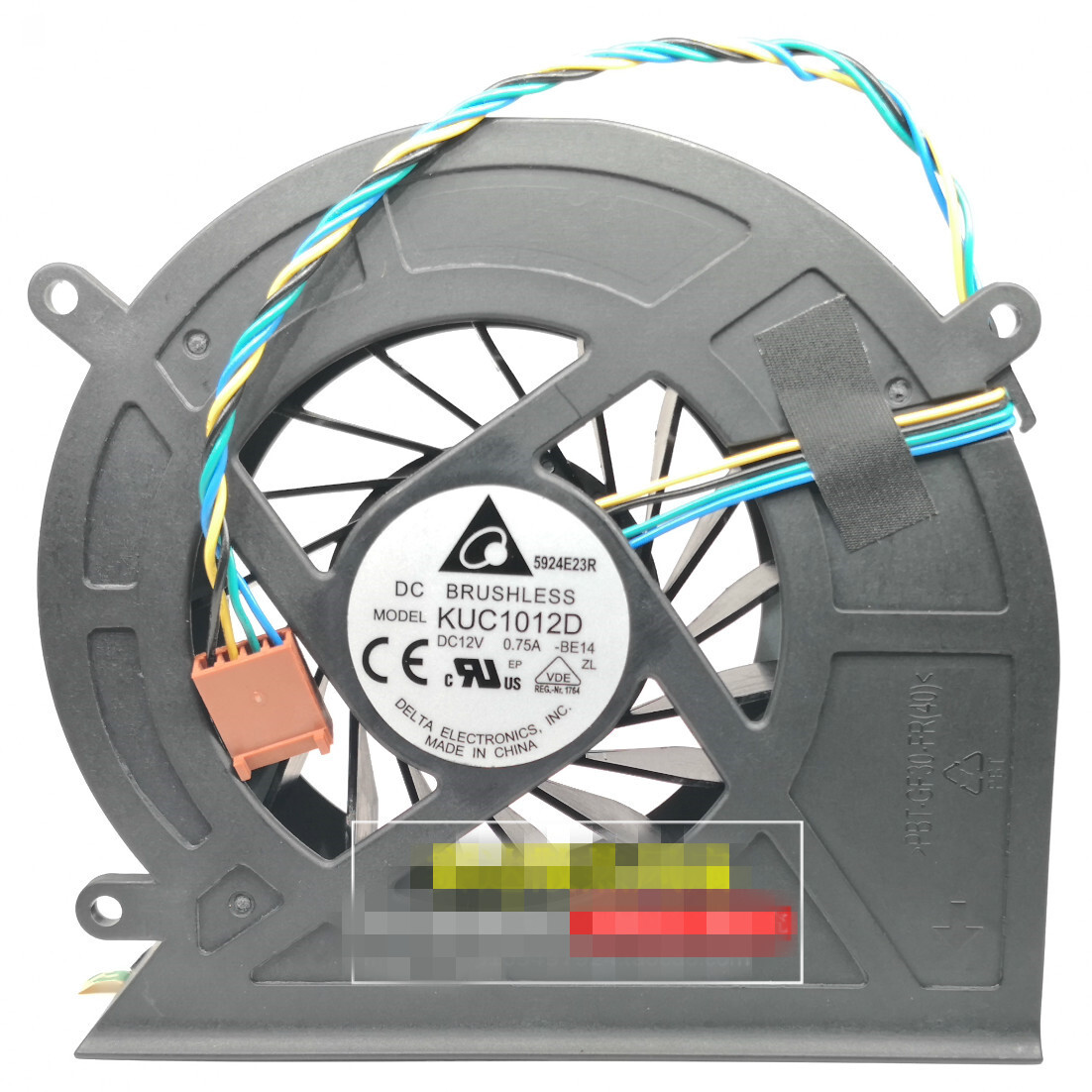 DELTA KUC1012D 12V 0.75A Cooling Fan 4-wire