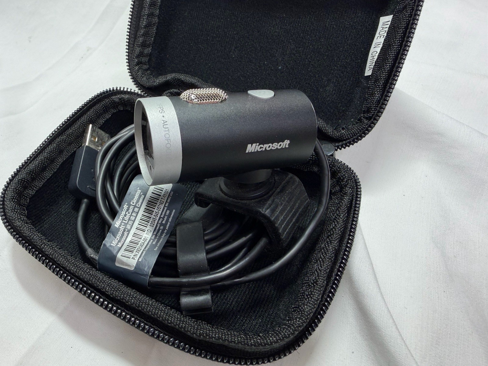 GENUINE Microsoft #1393 LifeCam Cinema 720p HD Webcam for Business - Black