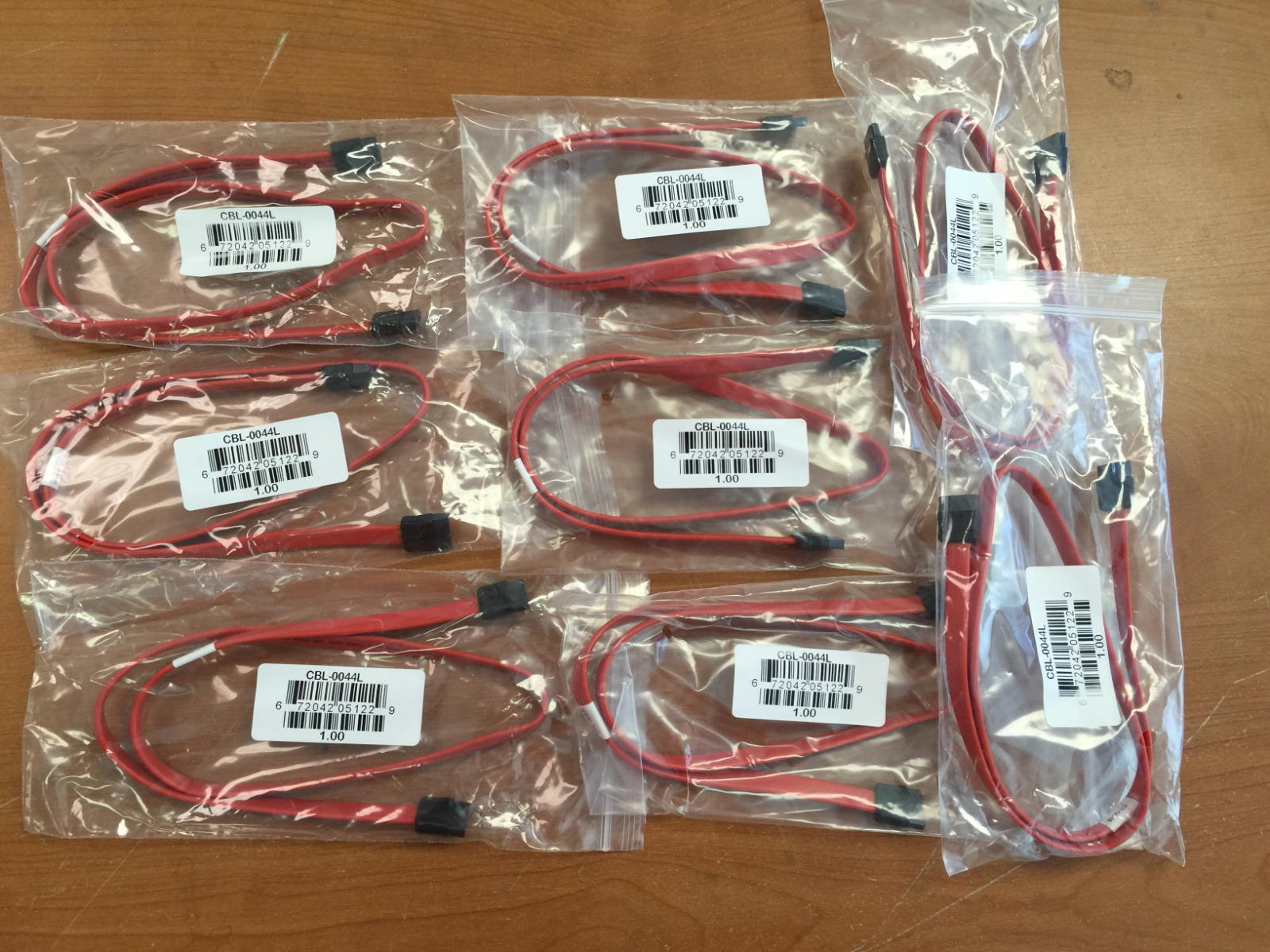 New 8 x Supermicro CBL-0044L 24" SATA cables