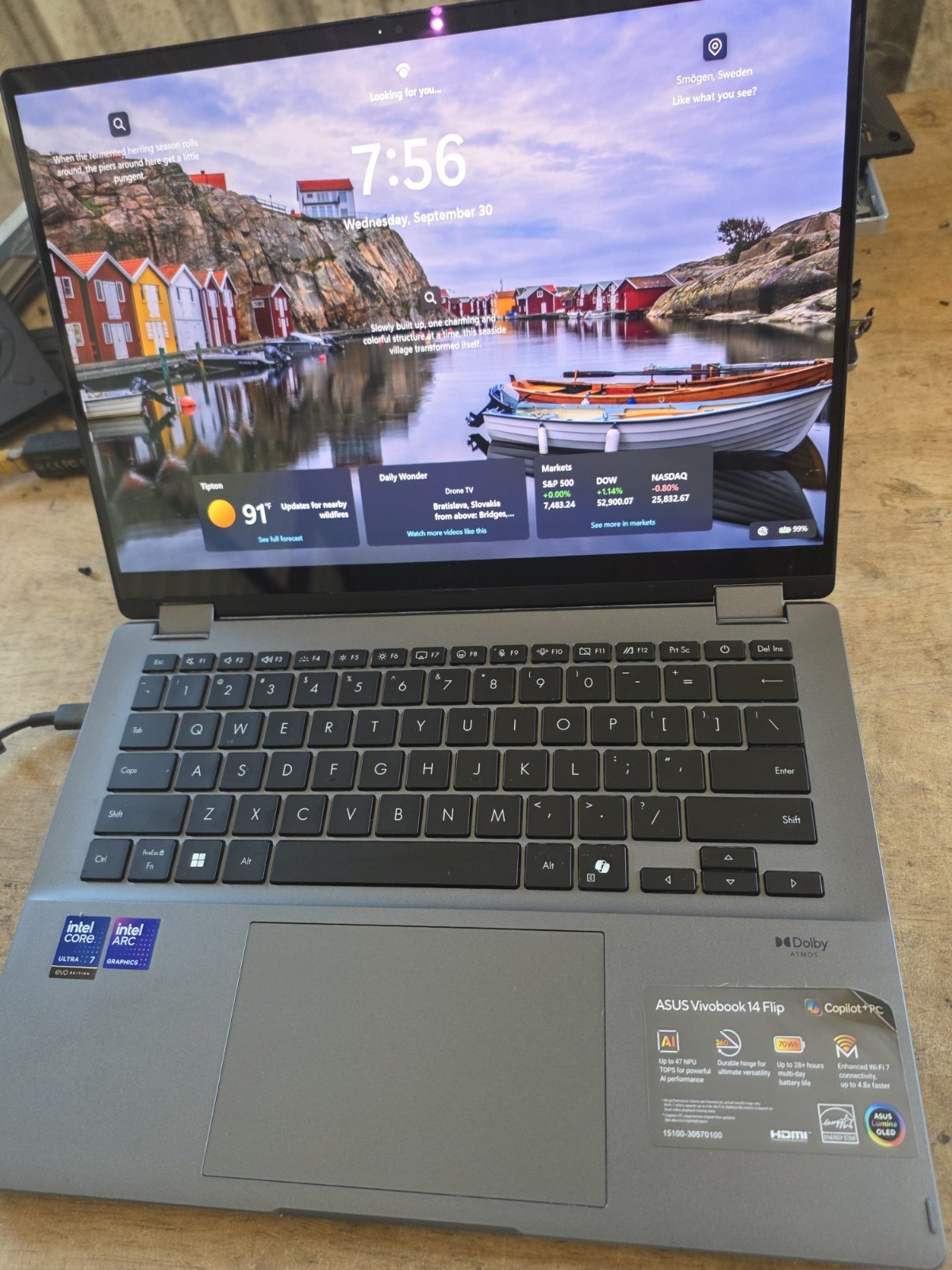 Asus Vivobook 14 Flip Core Ultra 7 256V 2.2GHz 16GB 1TB 14" TP3407SA Good