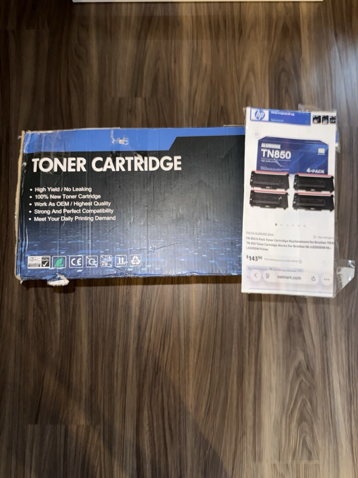 TN850 4PACK TONER CARTRIDGE REPLACEMENT FOR BROTHER TN850 ( HL-L6200DW HL-L5200D