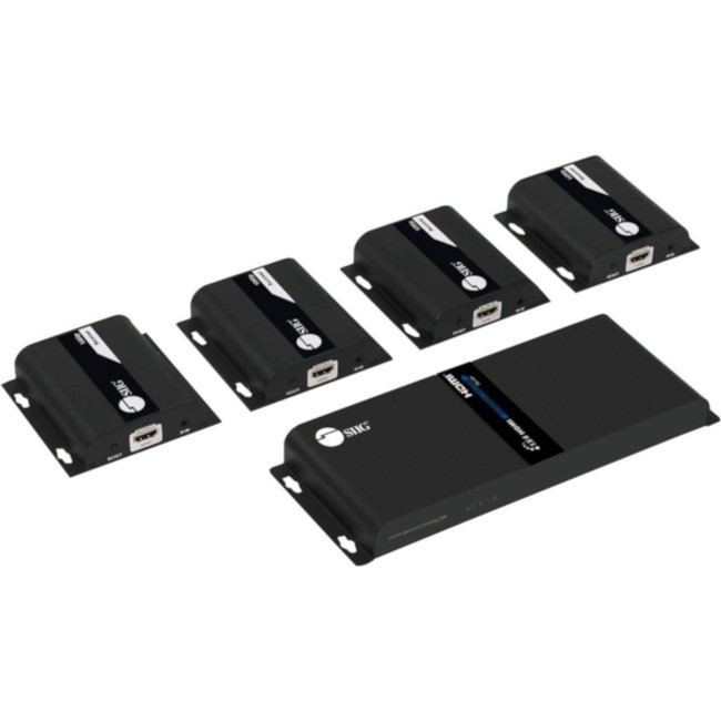 SIIG 1x4 1080p HDMI Splitter HDbitT over IP Extender Kit 120m