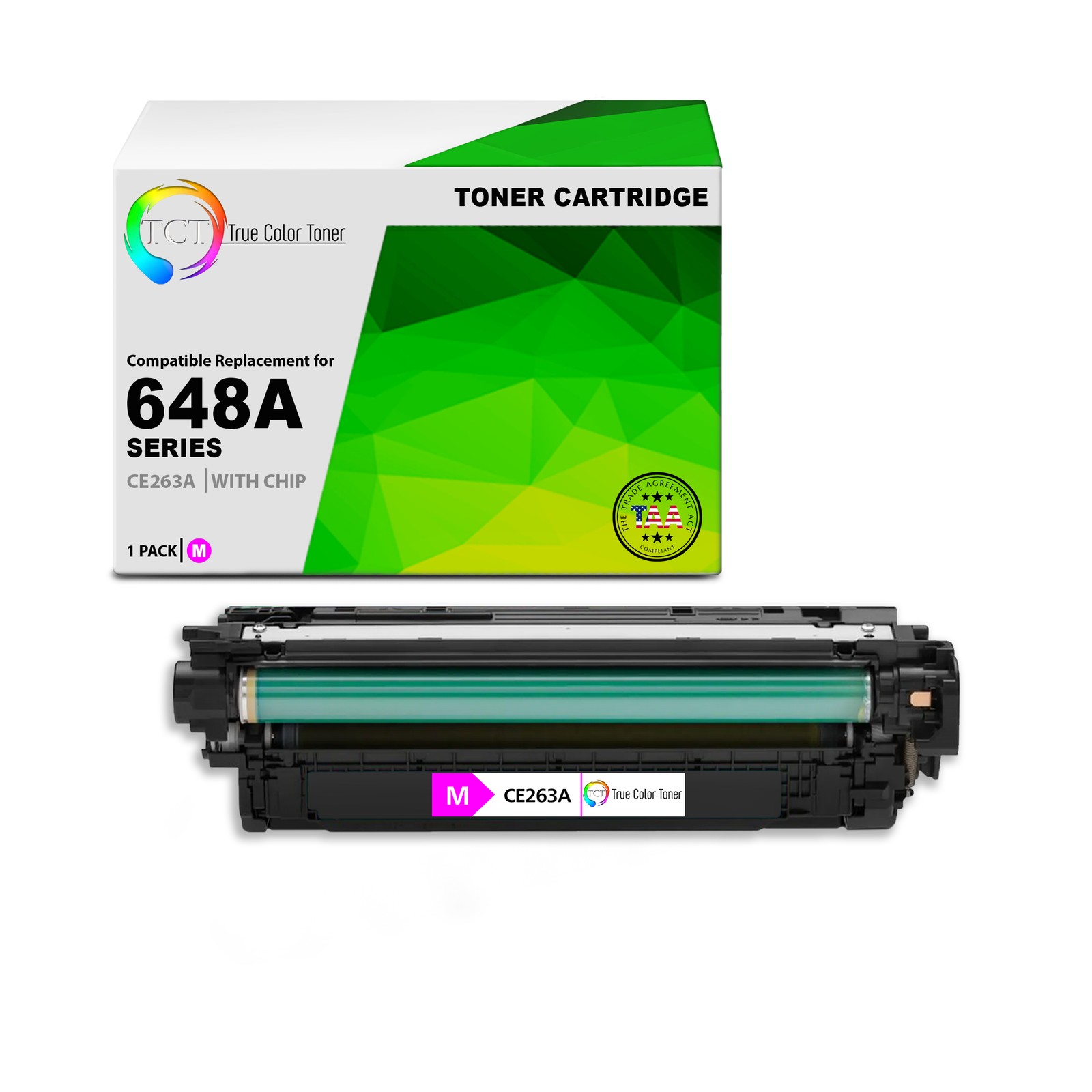 TCT CE263A TAA Compliant Toner Cartridge Replacement for HP CE263A - 648A