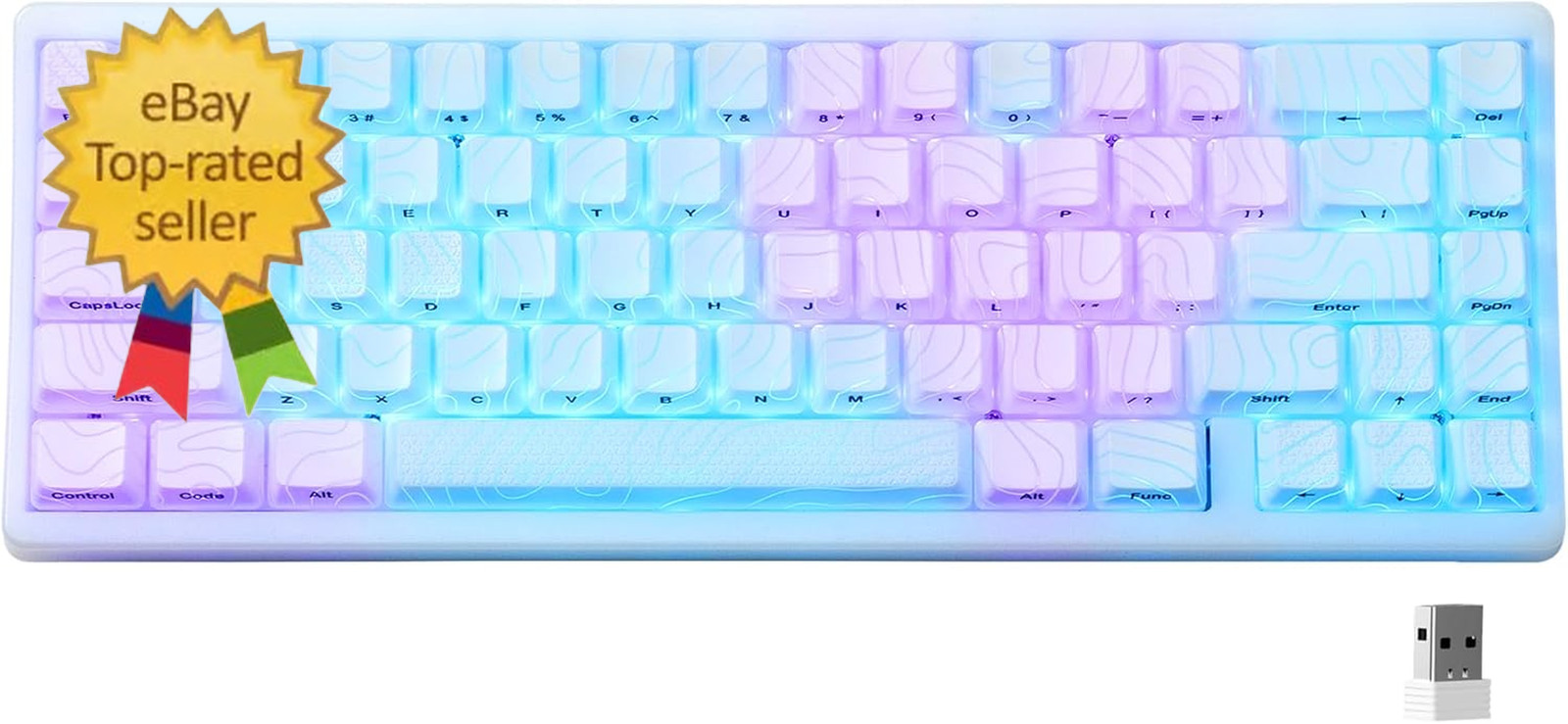 60% Wireless Mechanical Keyboard QMK VIA Hot Swap Tri-Mode RGB Gasket Mount