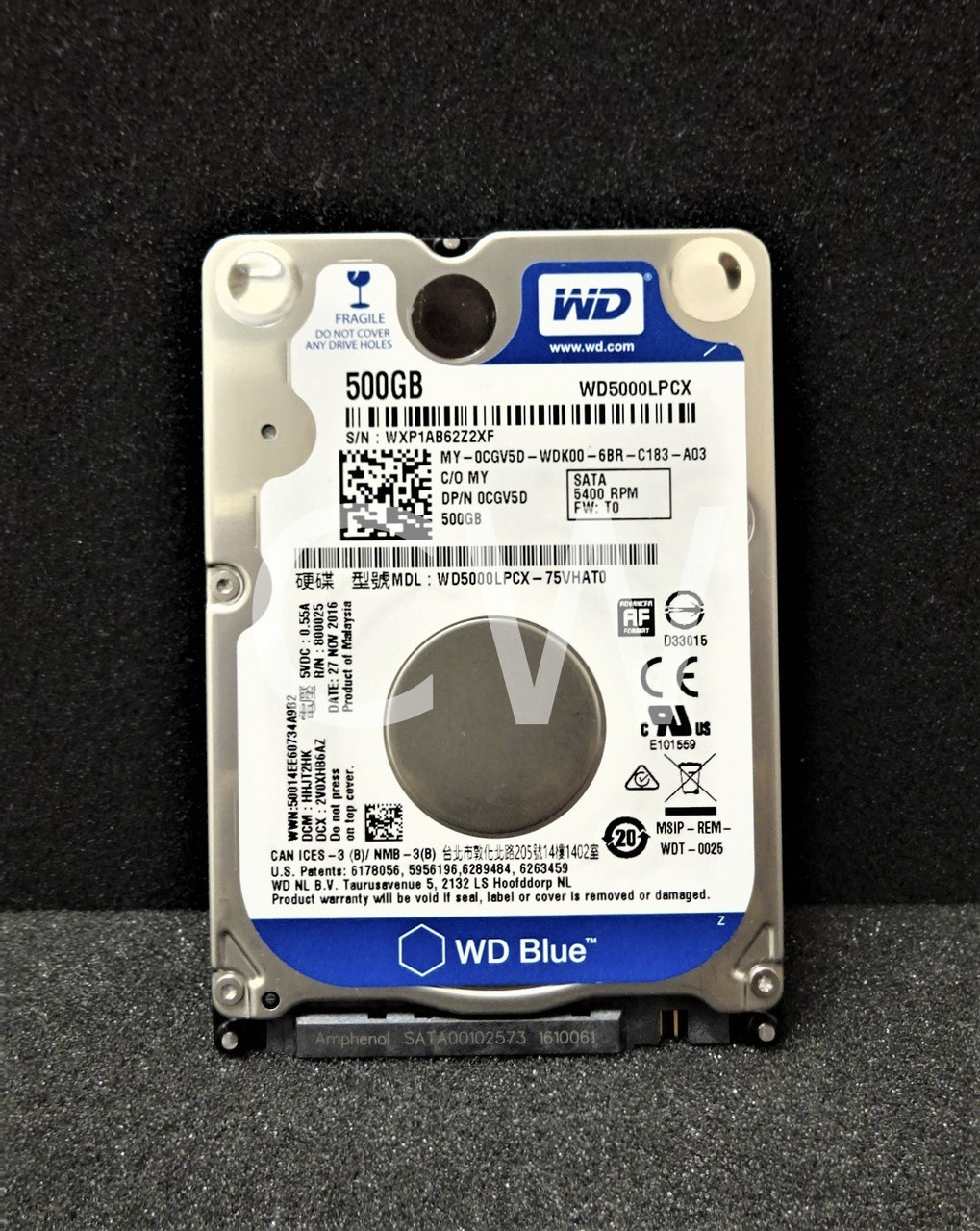 Western Digital WD5000LPCX 500GB 5400RPM 2.5" SATA Hard Drive