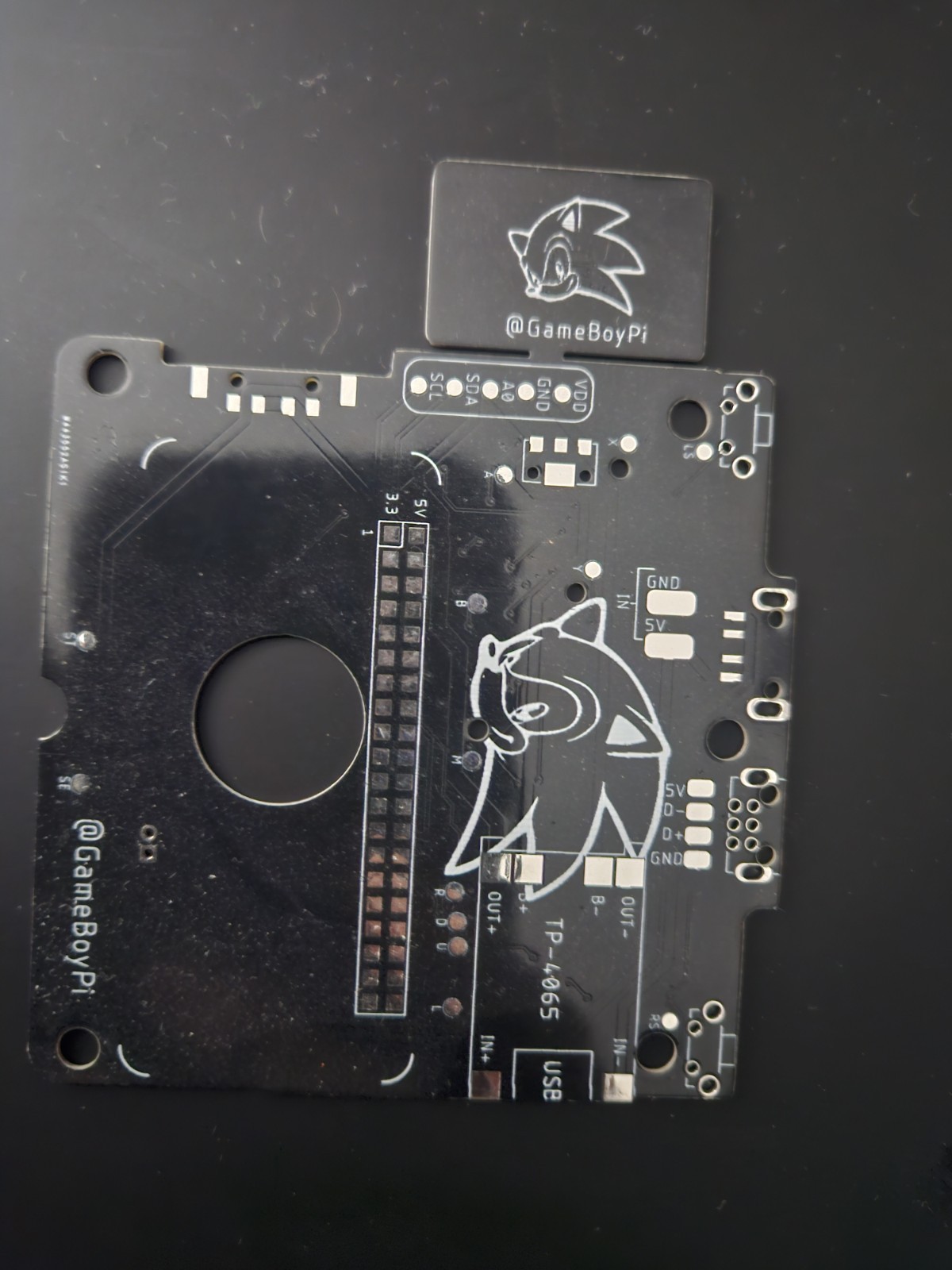Gameboypi PCB to power up your Game Boy Advance SP with a Raspberry Pi W