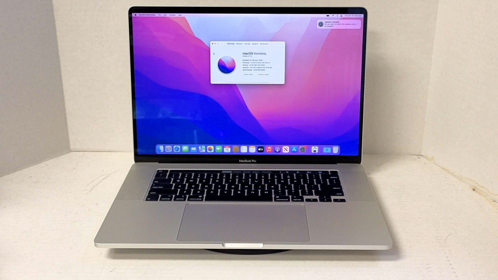 Apple MacBook Pro A2141 i9-2.3GHz 32GB MEM 1TB SSD Touchbar