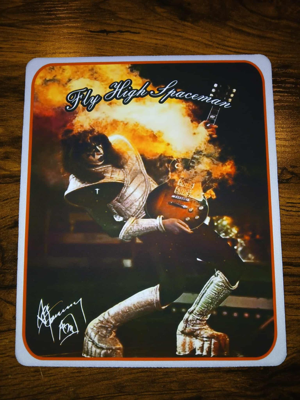 Fly High Spaceman Ace Frehley Mouse Pad Mat Computer Desk Accessory 