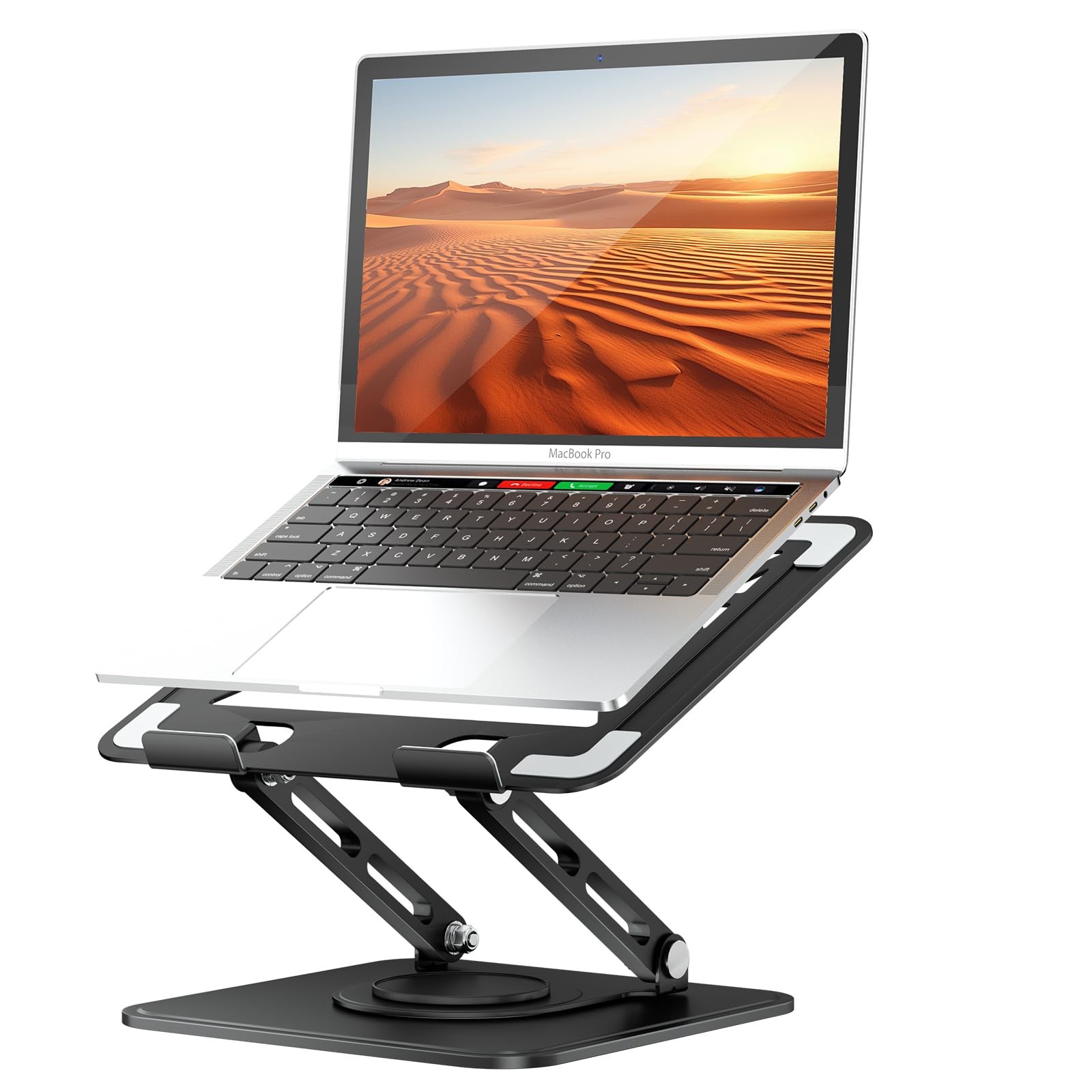 tounee Laptop Stand for Desk, Adjustable Computer Stand Holder with 360° Rota...