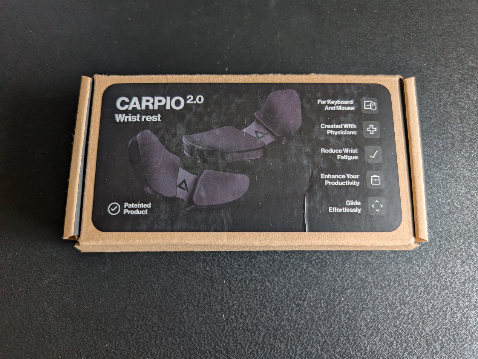 DELTAHUB Carpio 2.0 Ergonomic Wrist Rest Pair L/R Small Black Brand New
