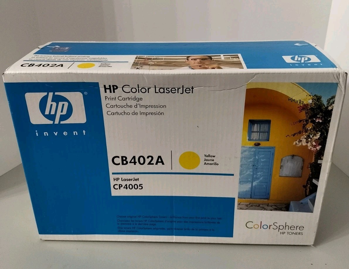 Genuine HP CB402A (642A) Yellow Toner Cartridge - NEW SEALED