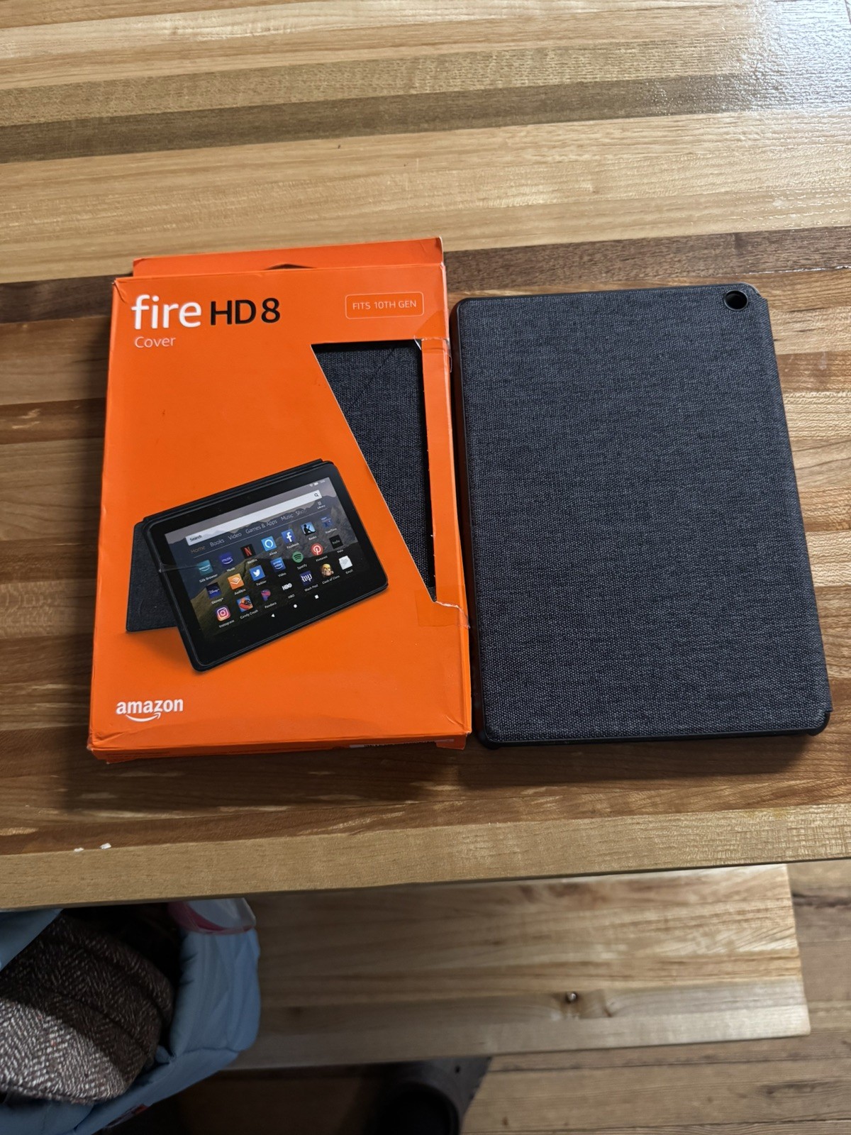 🏯 Amazon Fire HD 8 Cover Case (10th Generation)Charcoal Black-Set Of 2 🆕AS IS