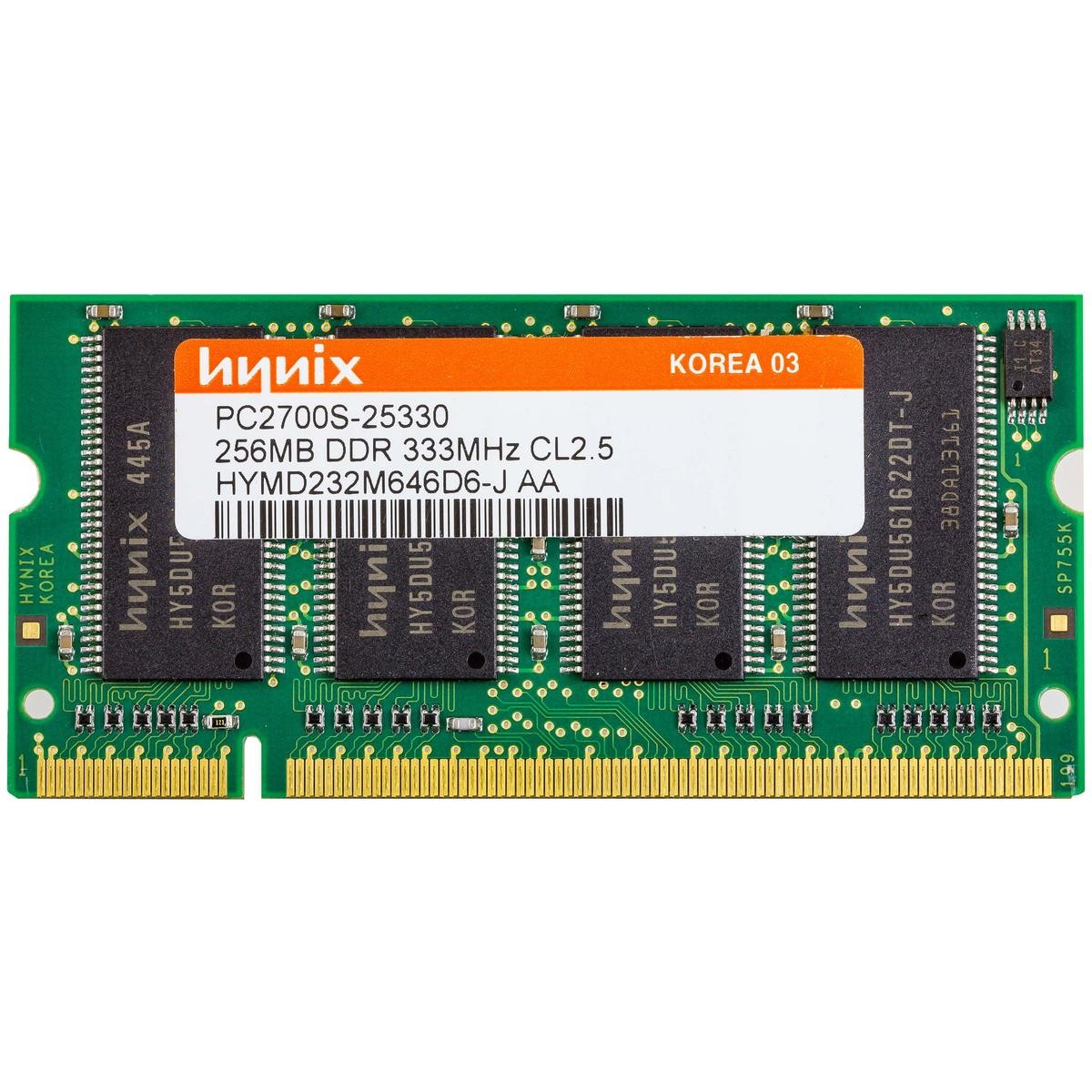 Hynix Hymd232m646d6-j Aa Ddr1 256mb 333mhz Ddr Ddr1 Sodimm Bank Ram Module | PC