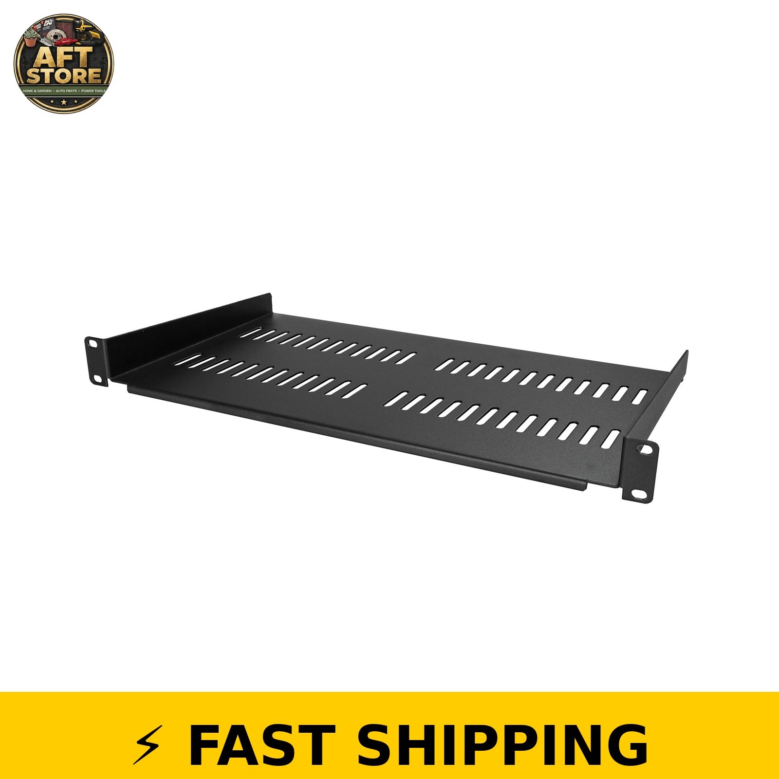 StarTech 1U Vented Rack Shelf, 10in Deep, 44lb Capacity