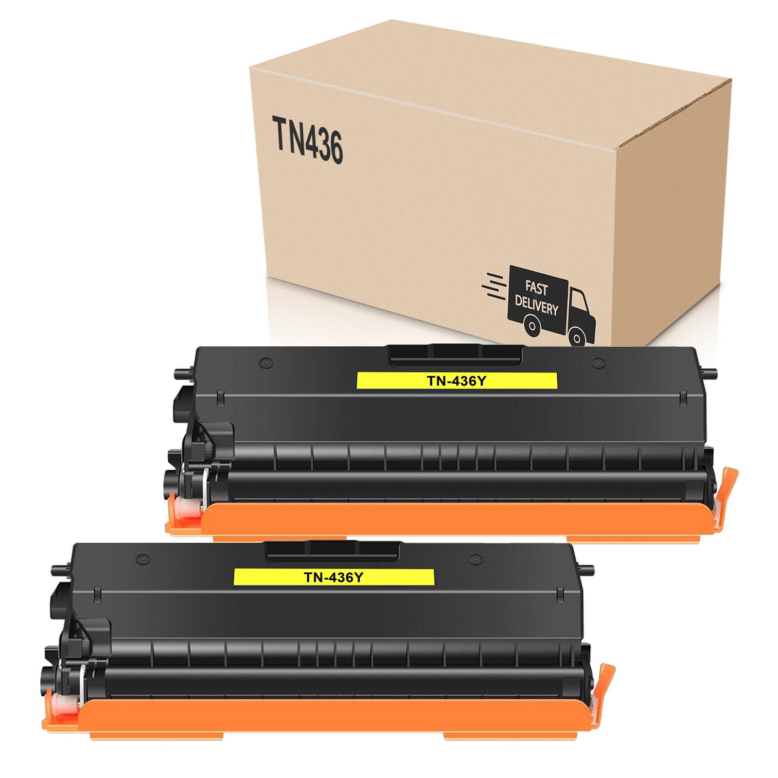 2PK TN436 Yellow Toner Fits for Brother MFC-L8690CDW MFC-L8900CDW MFC-L8610CDW