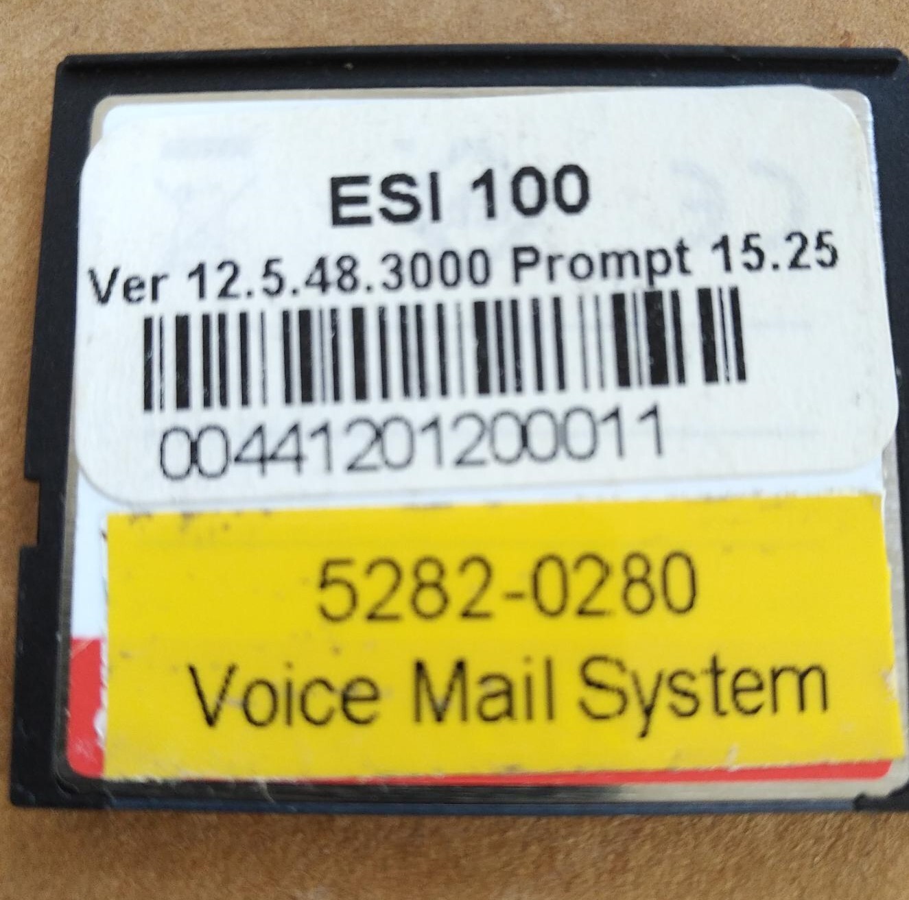 ESI 100 Communication Server 140 HR ver 12.5.48.3000   Compact Flash 5282-0280