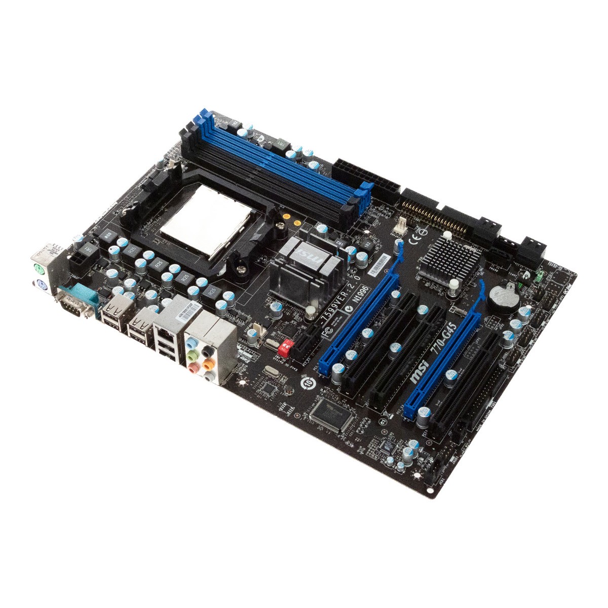 MOTHERBOARD MSI MS-7599 VER:2.0 770-G45 SOCKET AM3 DDR3 PCIe PCI ATX