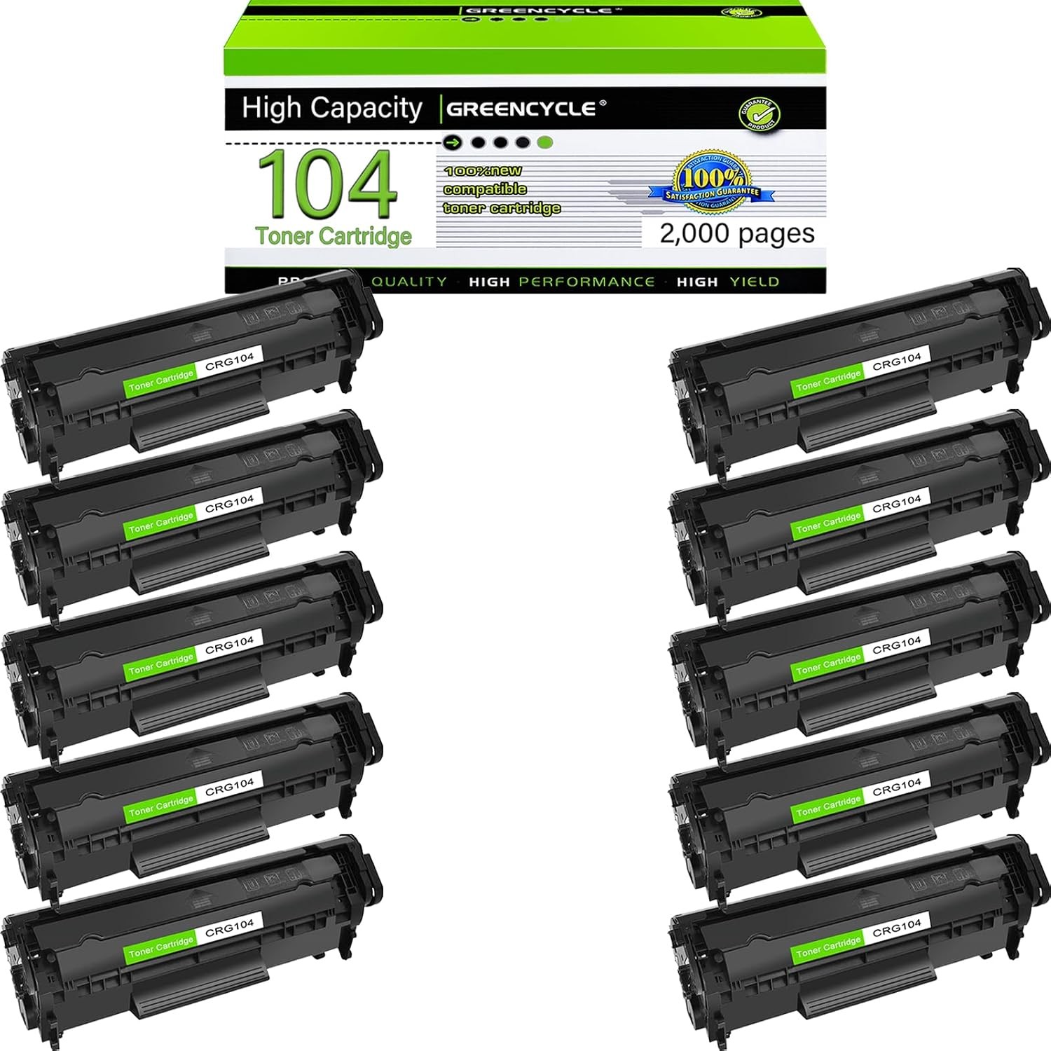 10PK C104 FX9 FX10 Toner cartridge For Canon imageCLASS MF4150 MF4350d MF4370dn
