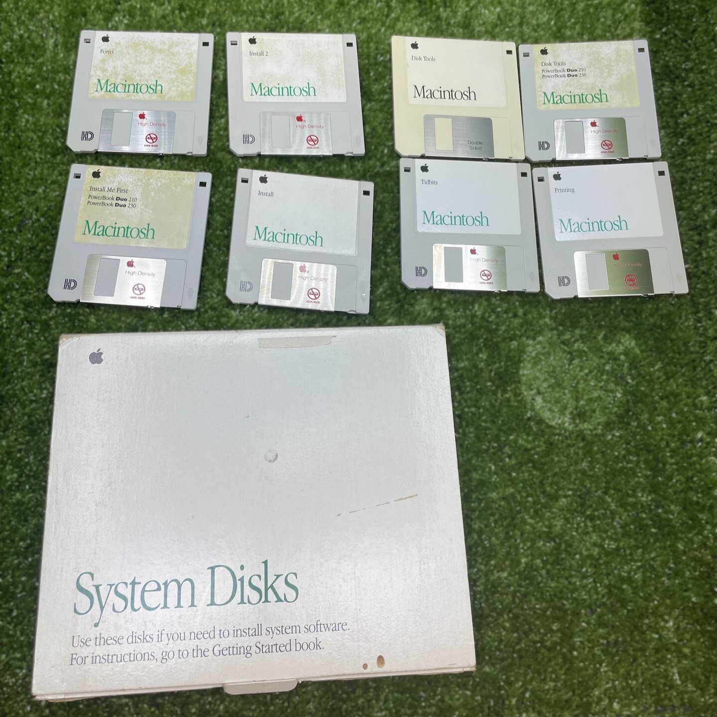 Apple Macintosh System 7.1 PowerBook Duo 210/230 8 Floppy Disks System Disks