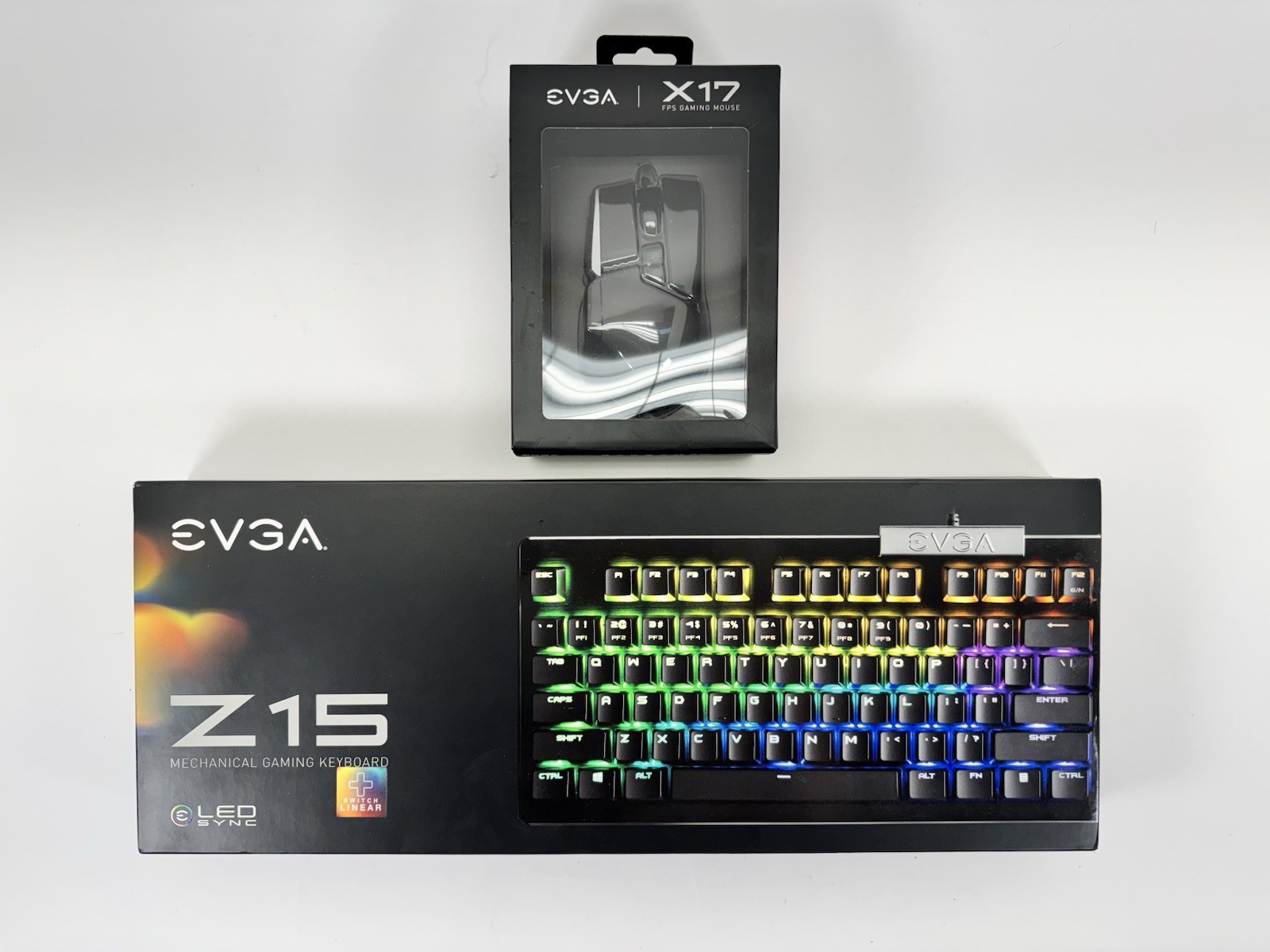 *New* EVGA Z15 RGB Mechanical Gaming Keyboard + X17 FPS Gaming Mouse (BRAND NEW)