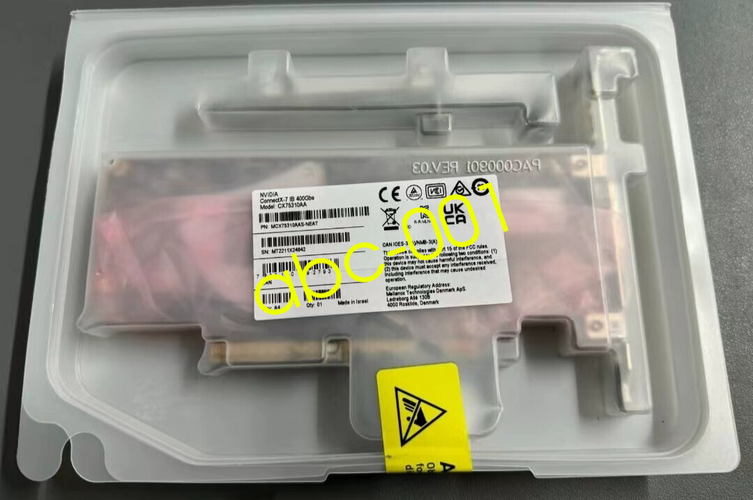 NVIDIA ConnectX-7 Ethernet 400 Gbp/s Network Card - MCX75310AAS-NEAT