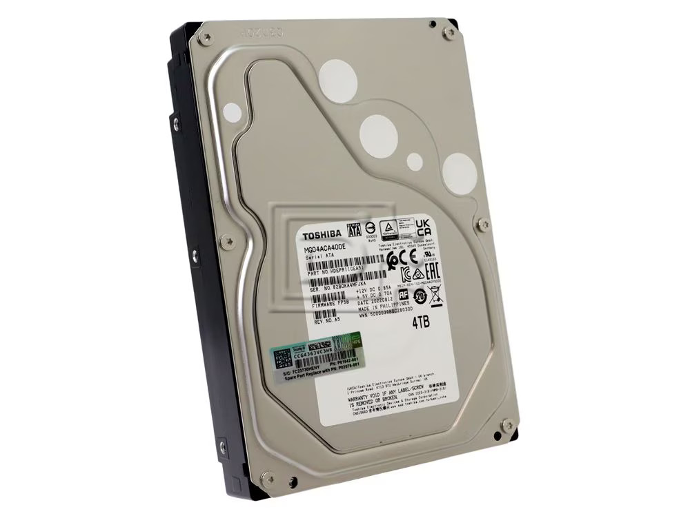 Toshiba MG04ACA400E HPE P01542-001 4TB 3.5" 7.2K RPM 512e Enterprise SATA HDD