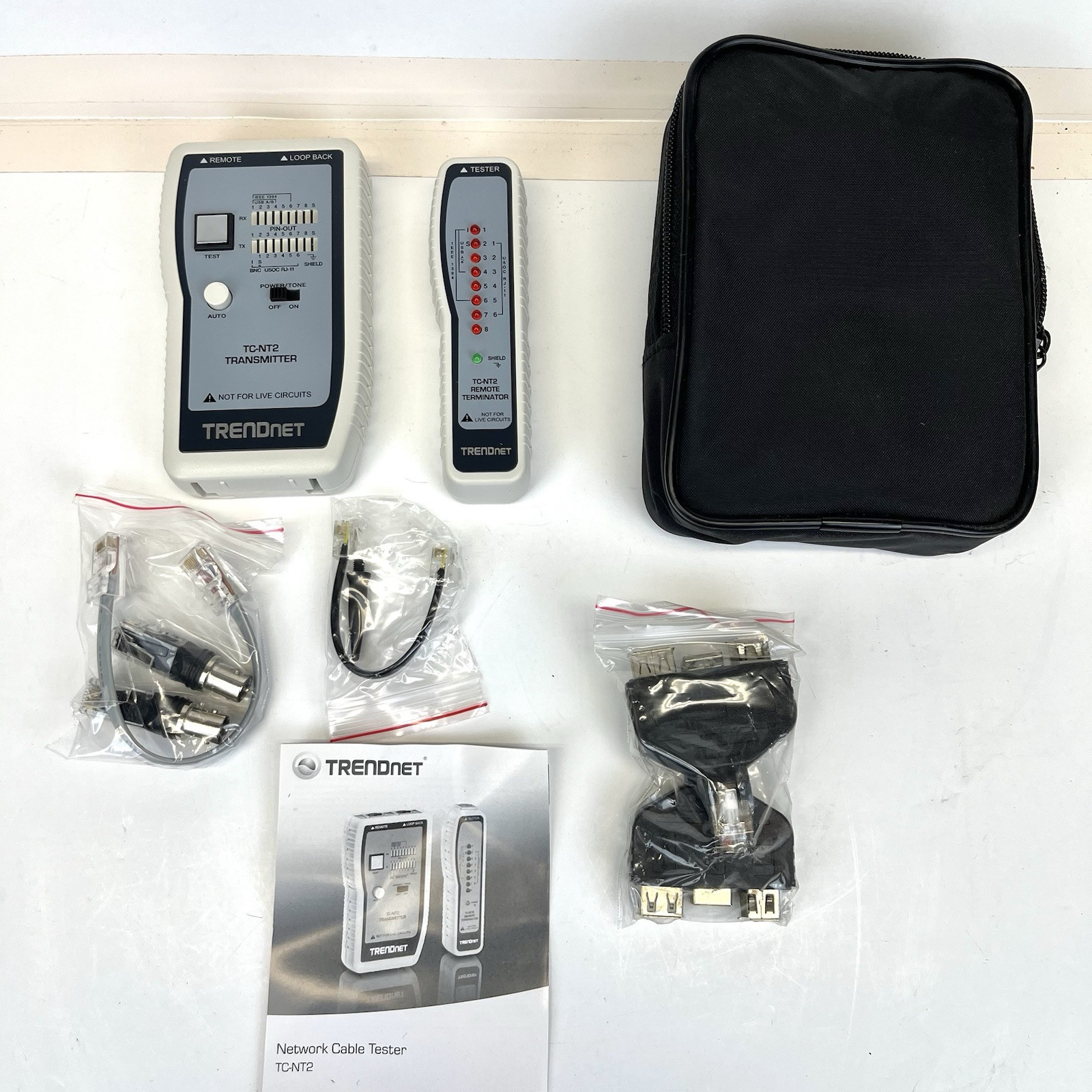 Trendnet Network Cable Tester with Tone Generator USB/firewall Adapters TC-NT2