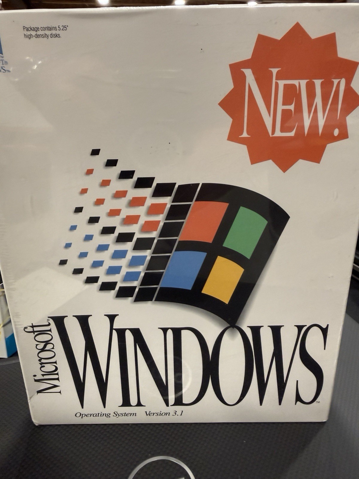 Microsoft Windows 3.1 Retail Box 5.25" High Density Floppy **SEALED**