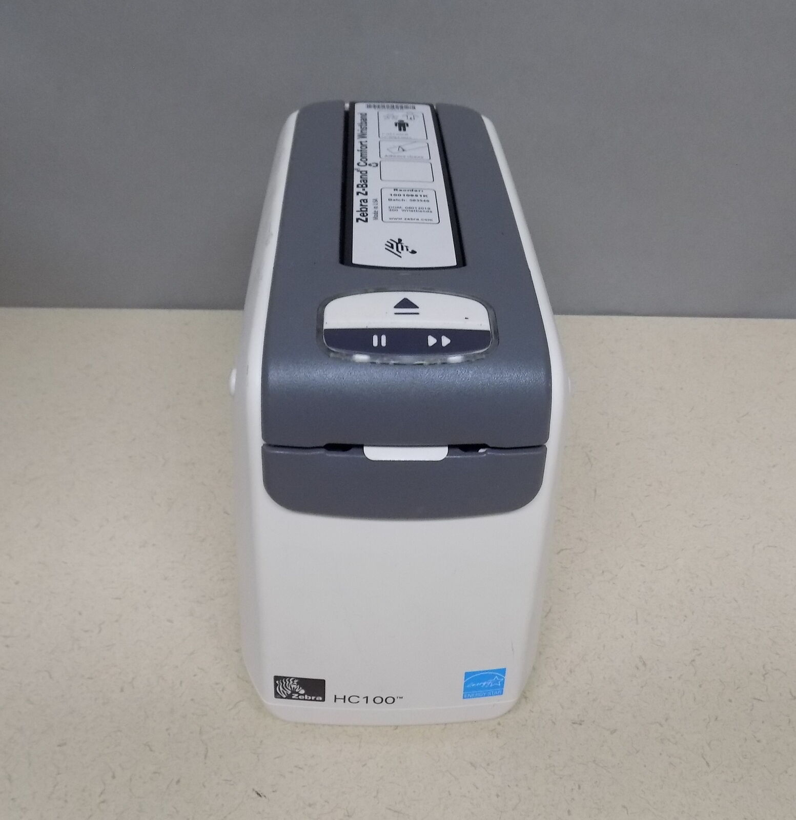 Zebra Z-Band Comfort Wristband Printer Model# HC100