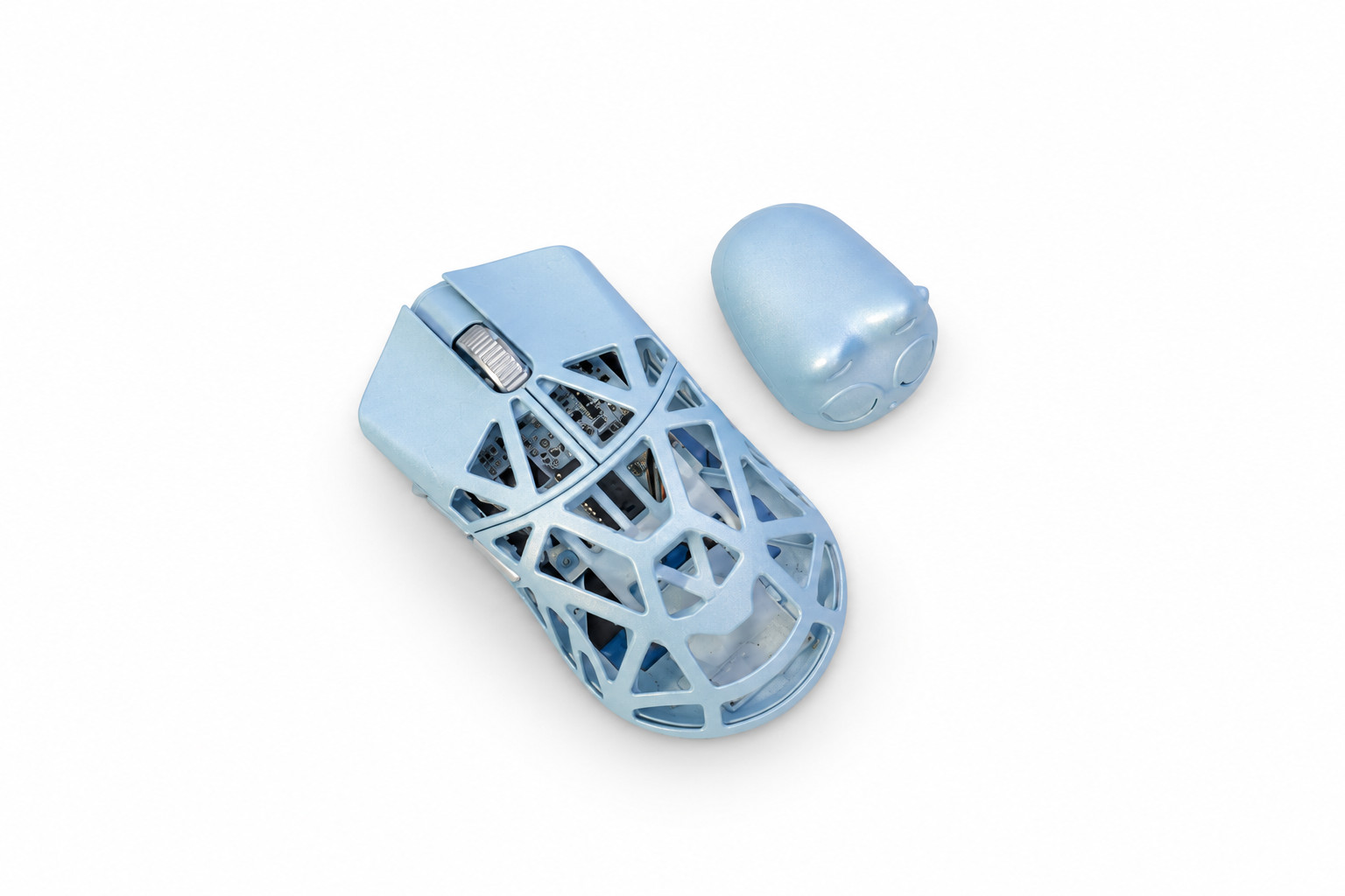 Beast X Mini Ice Blue Magnesium Wireless Gaming Mouse with Dongle and Cable