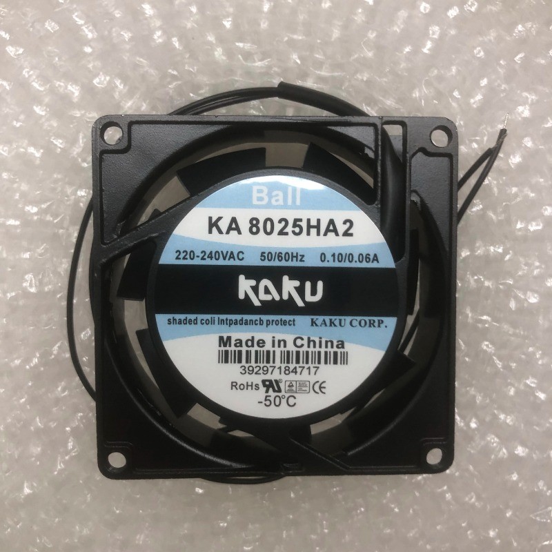 KAKU KA8025HA2 Axial fan 220/240V 0.10/0.06A 80*80*25MM Cooling fan Ball bearing