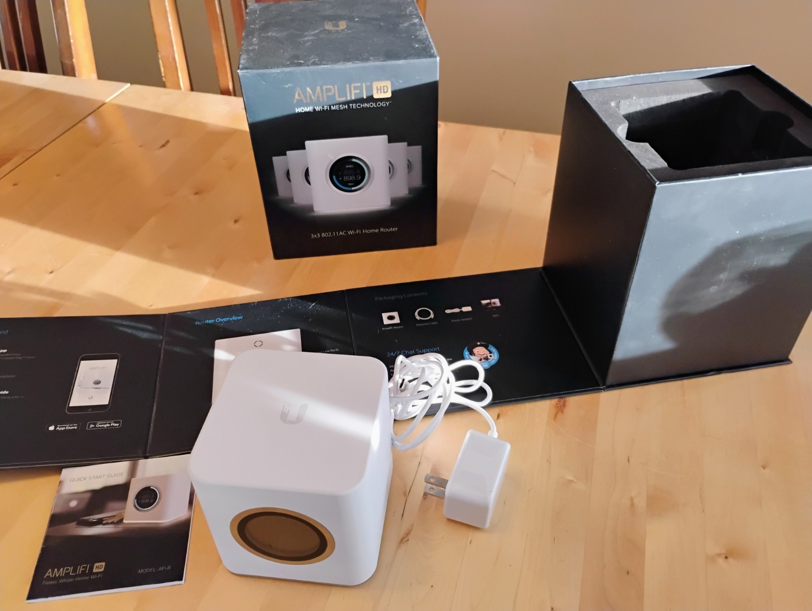 Ubiquiti Amplifi HD High Density Home Wi-Fi Router 3x3 802.11 AC Wi-Fi UNTESTED