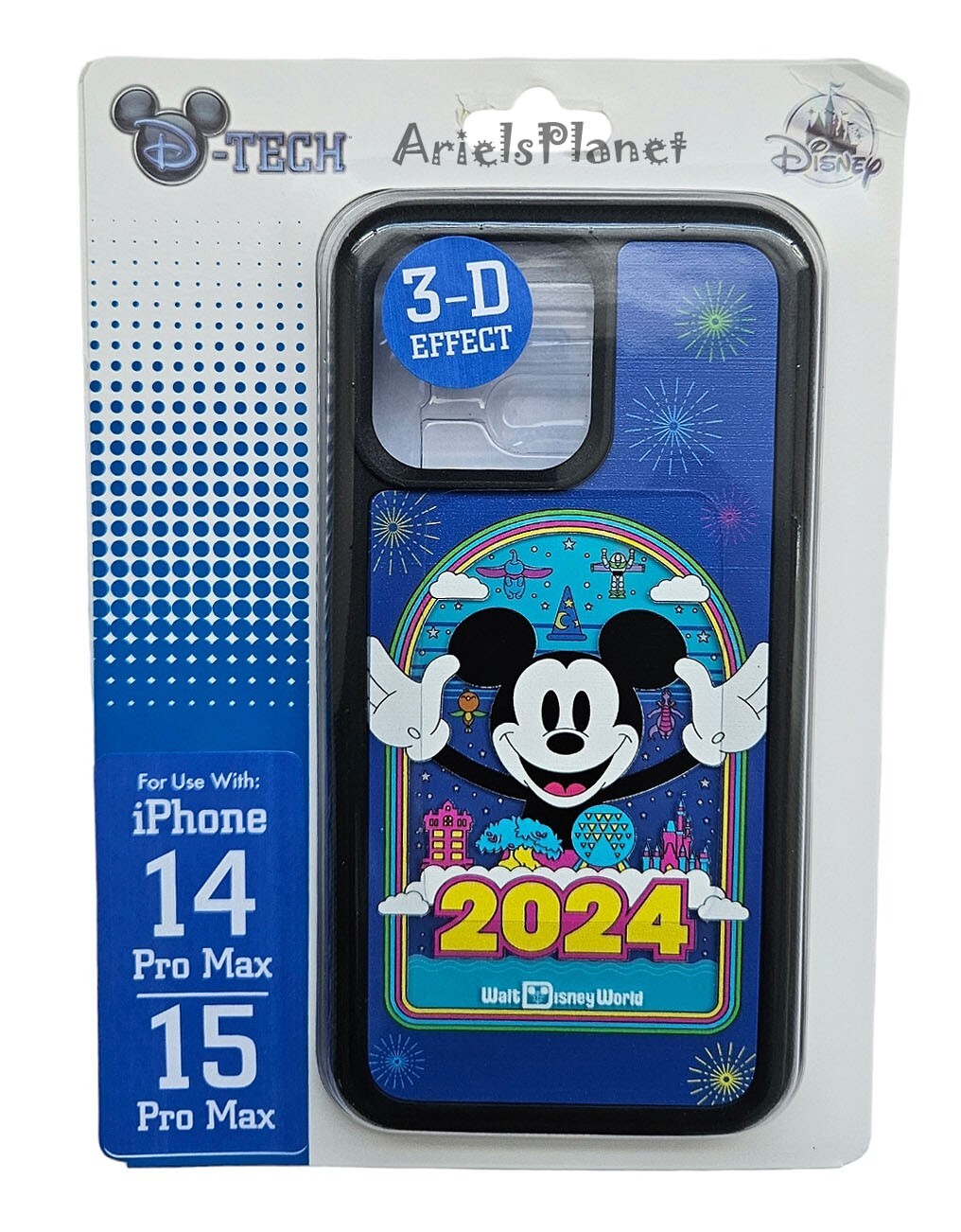 2024 Walt Disney World 4 Parks Mickey Mouse IPHONE 14 Pro Max & 15 Pro Max Cover