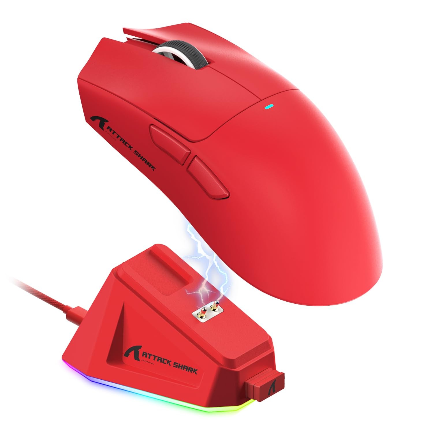 ATTACK SHARK X11 Ultra-Light Triple Mode Gaming Mouse PAW3311 Optical Sensor ...
