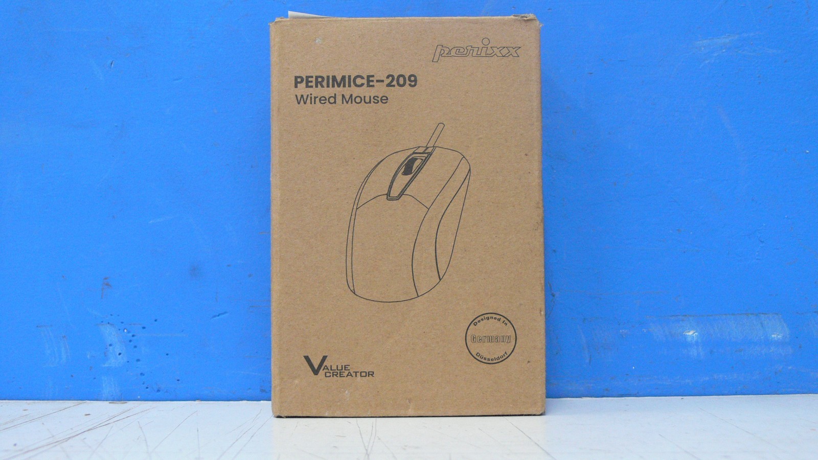 Perixx 10442 PERIMICE-209P Black Optical Wired Mouse Black 3 Keys (W1-B2-22)